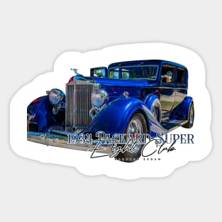 1934 Packard Super Eight Club Hardtop Sedan Sticker